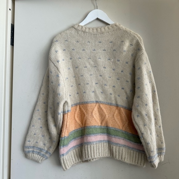 Zara Vintage Inspired Jewel Button Chunky Cardigan Sweater - Picture 2 of 7